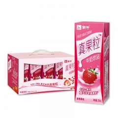 蒙牛 真果粒草莓牛奶 250ml*12盒