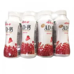 娃哈哈AD钙奶饮料（草莓味）一板装  220g*4