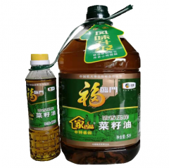 福临门家香味浓香压榨菜籽油（非转基因）5L+400mL