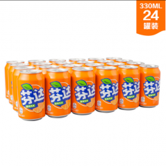 芬达橙味饮料 1件 24罐装 24*330ml